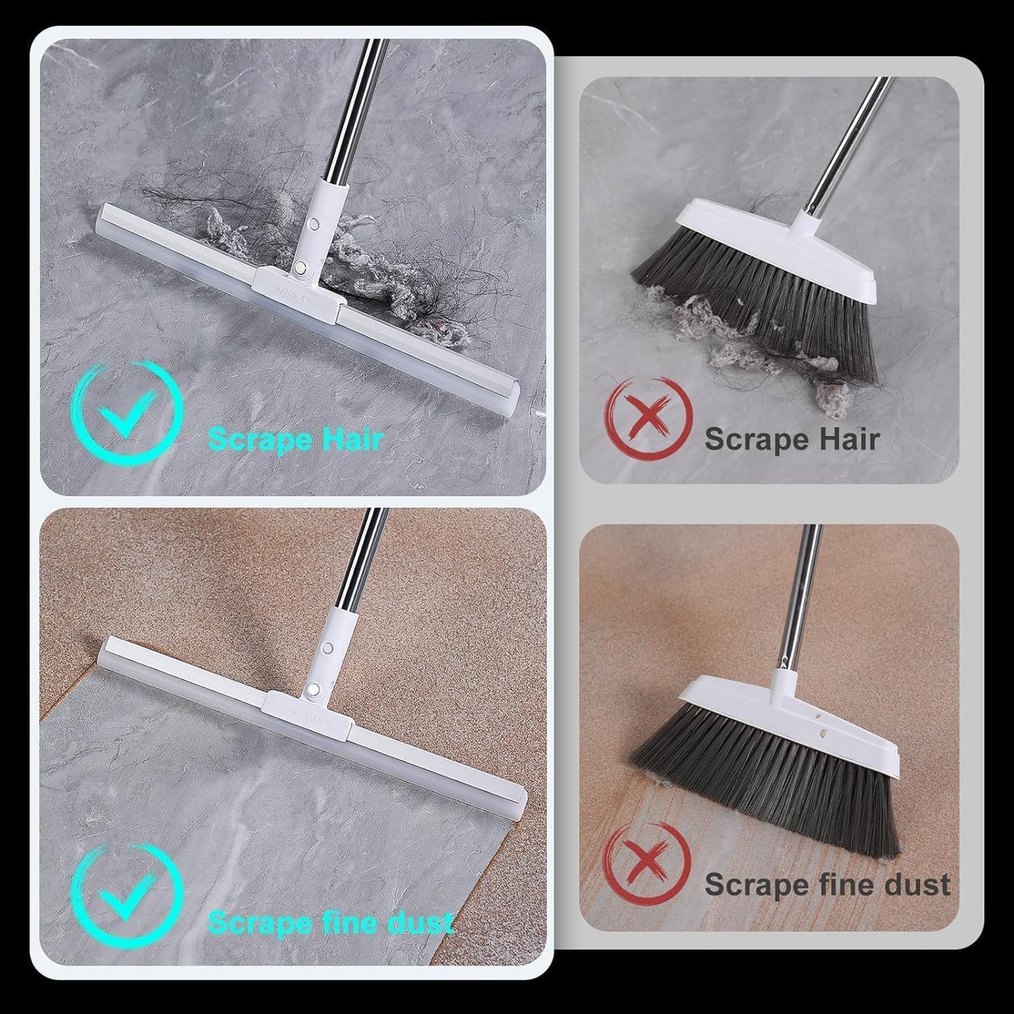 Crystal Clear Silicon Floor Wiper-15 Inch