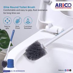 Elite Round Toilet Brush With Premium Stand (ARC87)
