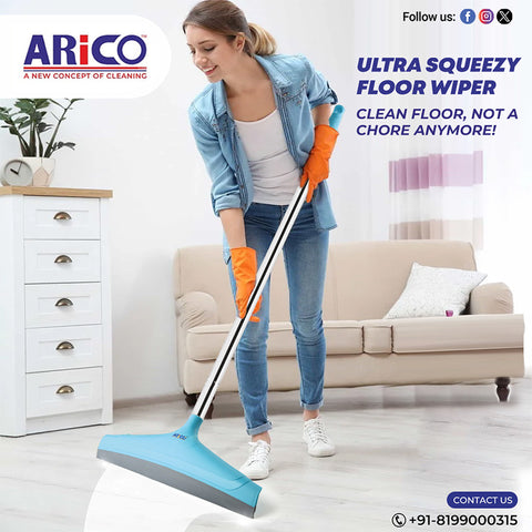 Ultra Squeeze Floor Wiper 21" 43 Inch (Pipe SS 4feet 25m) (ARW 63)